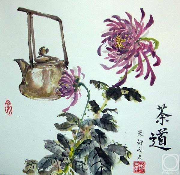 Хризантема в китайской живописи