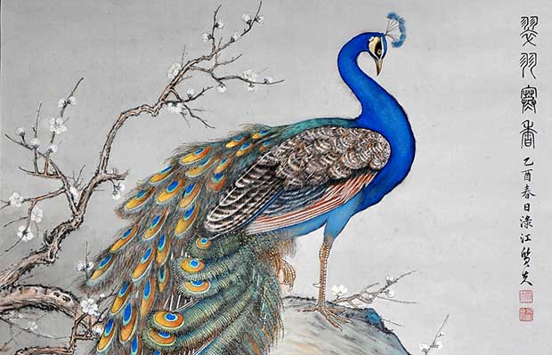 Павлин в китайской живописи