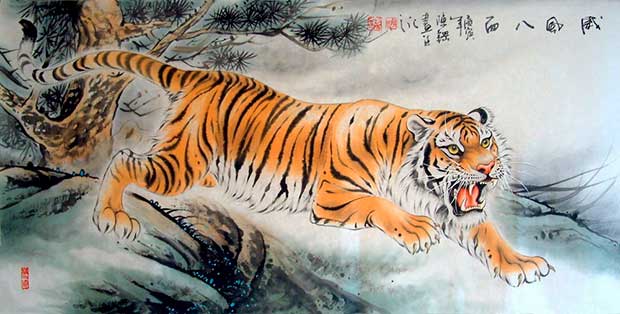 Тигр в китайской живописи