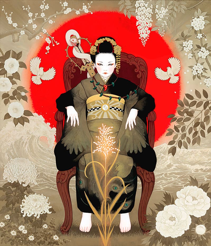 Красивые женщины в кимоно