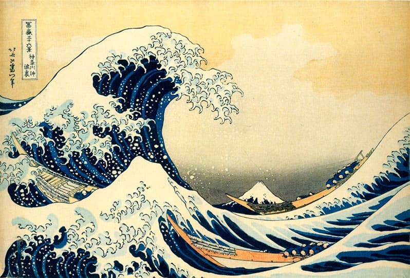 Кацусика Хокусай Большая волна в Канагаве