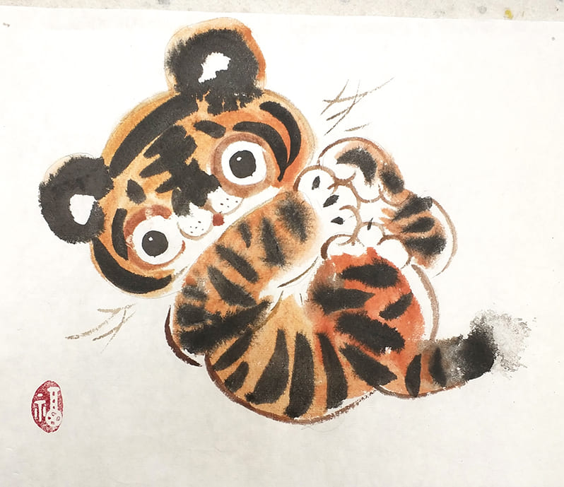 Мастер-классы по китайской живописи «Водяной тигр» и «Тигрята»