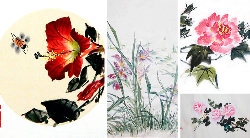 Уроки «Цветы в китайской живописи» откроют нам двери в необыкновенный мир живописи гохуа.