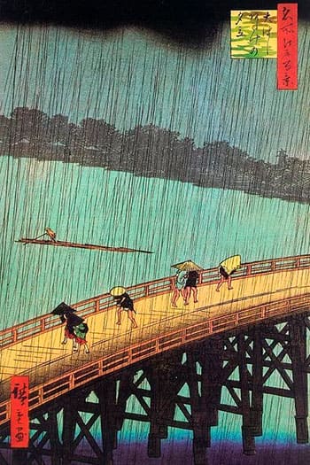 «Внезапный ливень над мостом Охаси»