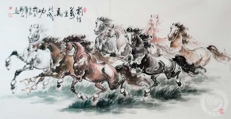 Сюй Бэйхун и его лошади