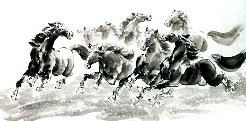 Сюй Бэйхун и его лошади