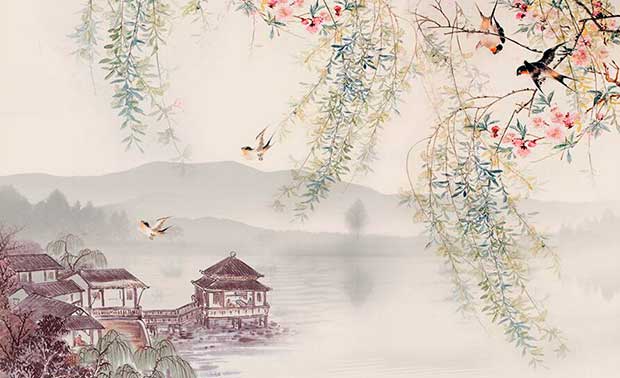 Ива в китайской живописи